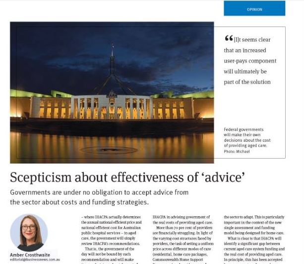 Business News Update: Scepticism About Effectiveness of 'Advice'.