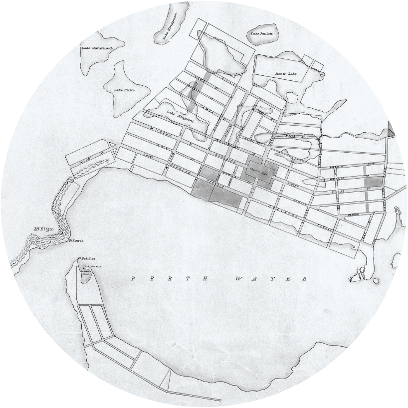 Map of Barrack Street, Perth